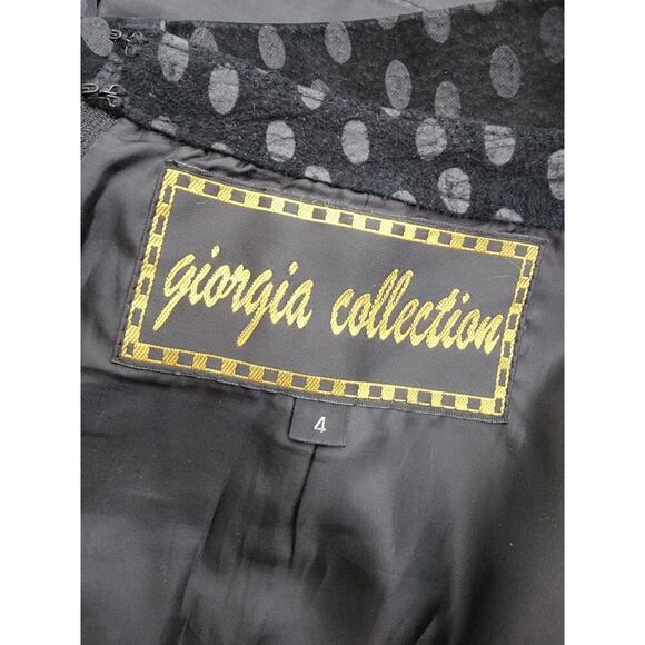 Giorgia Collection Suede Leather Mini Skirt Womens SZ 4 Black - Picture 7 of 9